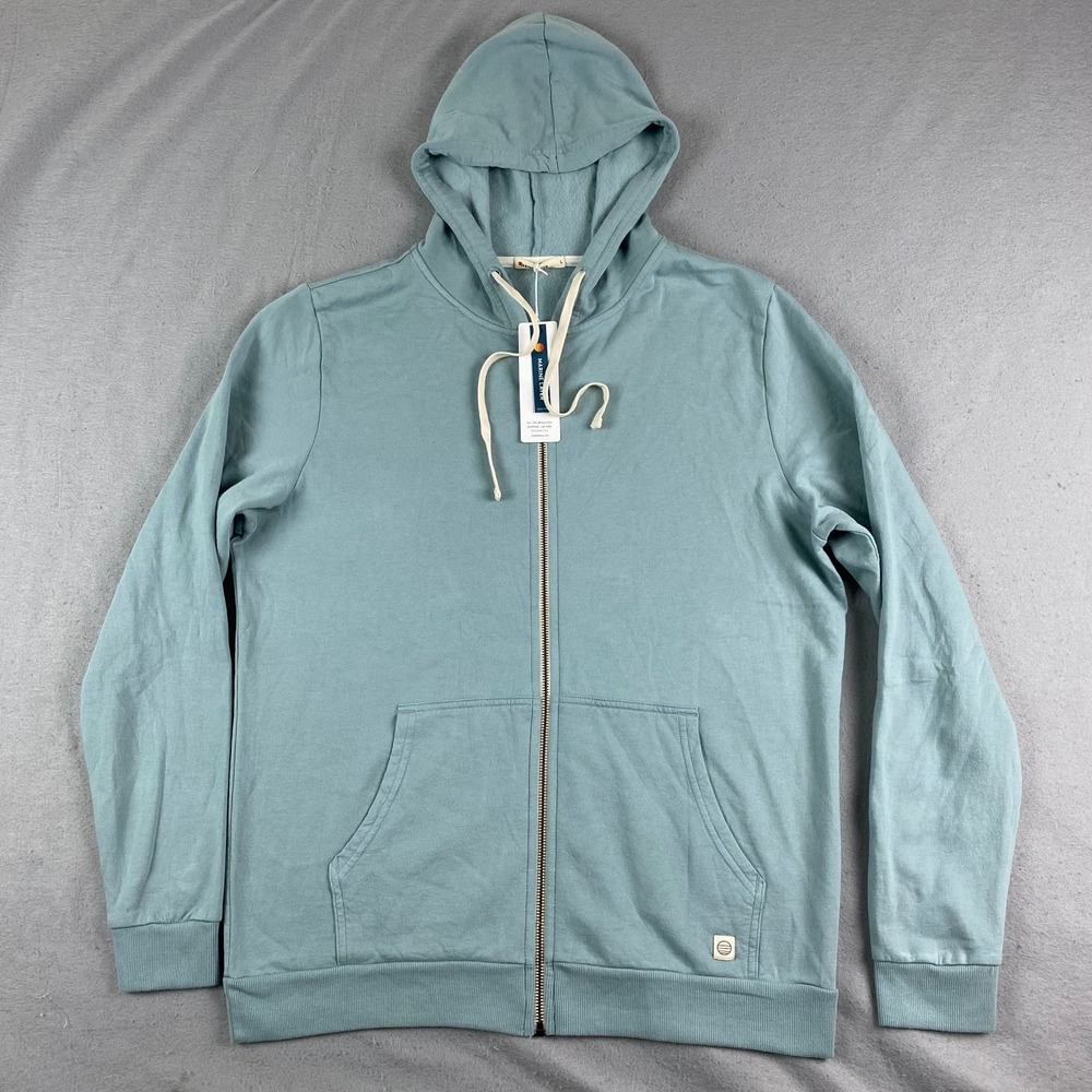 Marine Layer mens Afternoon Hoodie Large sage green full zip NWT